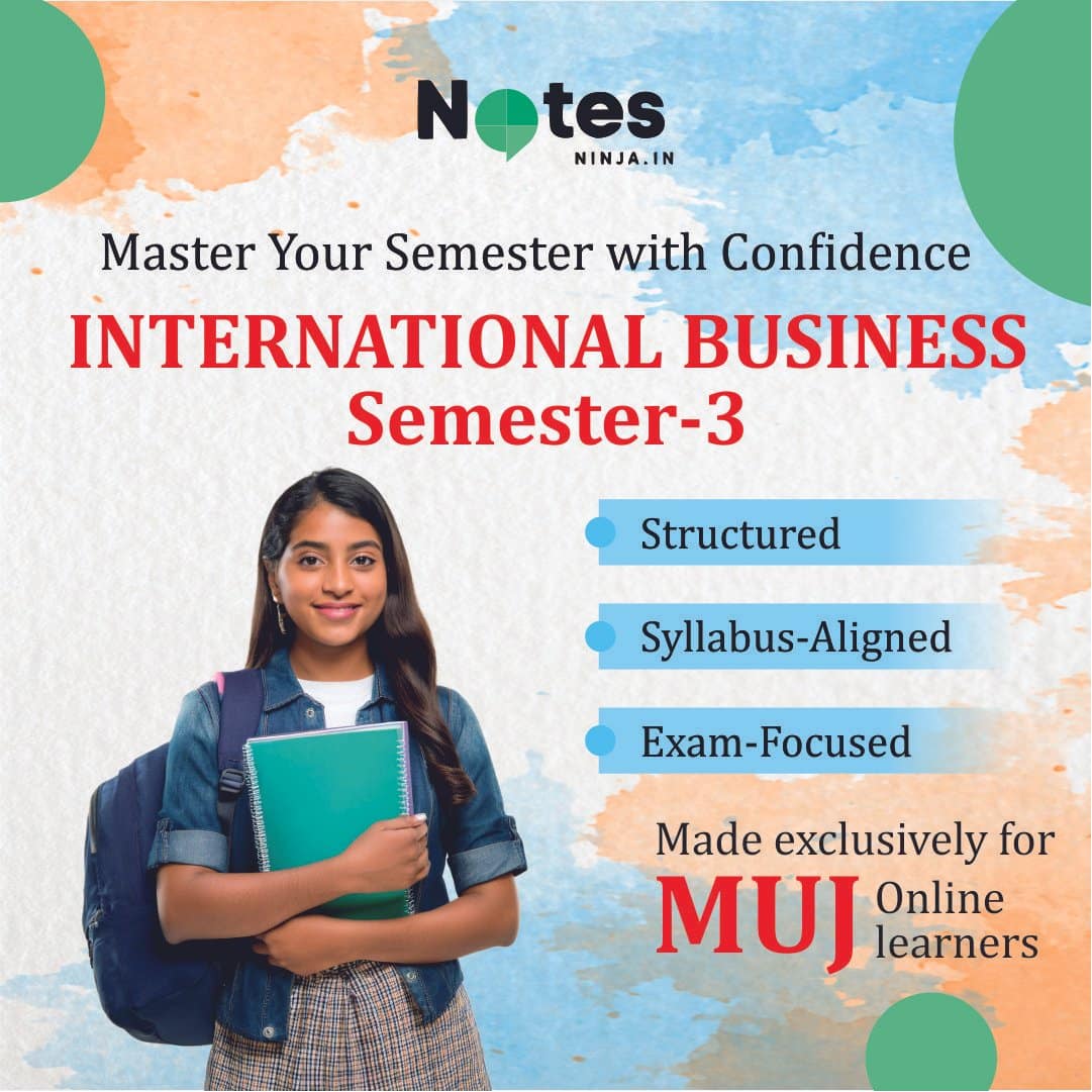 MBA SEM 3 – INTERNATIONAL BUSINESS