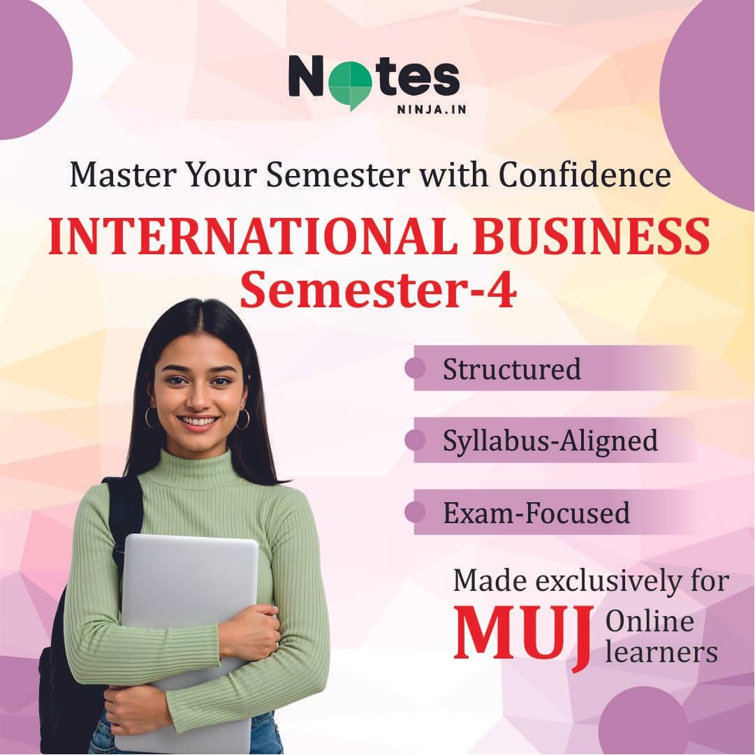 MBA SEM 4 – INTERNATIONAL BUSINESS