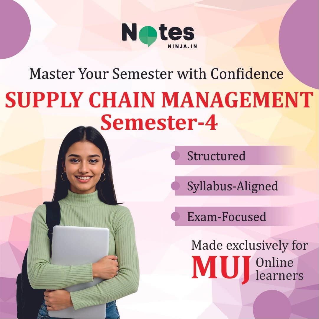 MBA SEM 4 – SUPPLY CHAIN MANAGEMENT