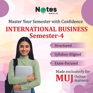 MBA SEM 4 – INTERNATIONAL BUSINESS