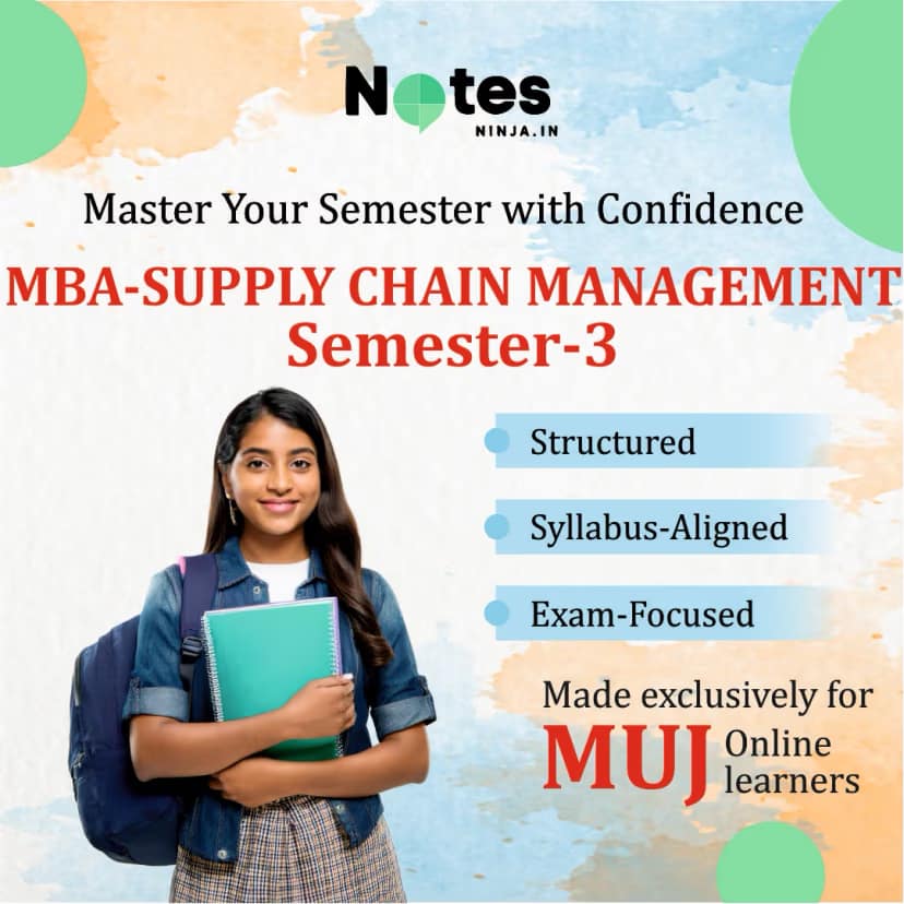 MBA SEM 3 – SUPPLY CHAIN MANAGEMENT
